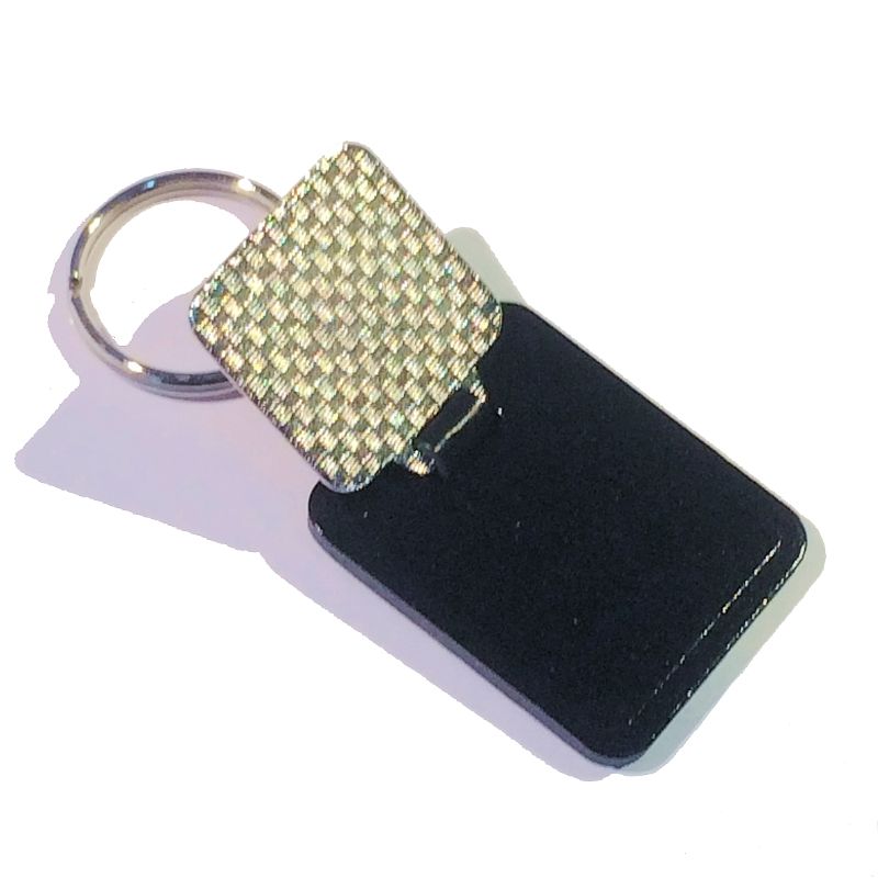 Keyfob Blank Rectangle 26x24mm and clear dome